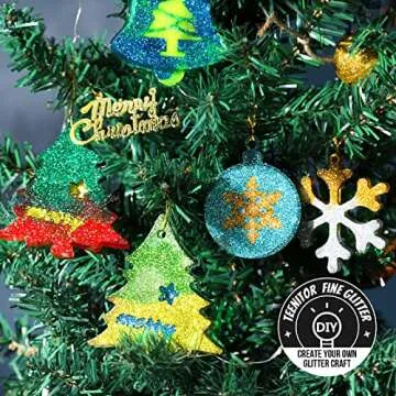 Teenitor Glitter, Holographic Chunky Glitters and Fine Glitters, Body Glitter for Nails, Face Glitter Assorted Glitter, Festival Glitter for Nail Face Hair Body, Glitter for Resin Tumblers, 16+16pcs