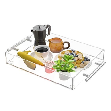 Richboom Clear Acrylic Serving Tray Perfect for Hosting