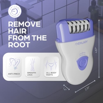 Epilady Speed Corded Epilator for Women | Compact Hair Removal Device