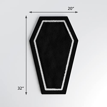 Coffin Bath Mat - Gothic Halloween Decor for Every Space