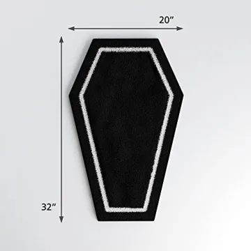 Coffin Bath Mat - Gothic Halloween Decor for Every Space
