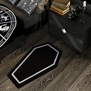Coffin Bath Mat - Gothic Halloween Decor for Every Space