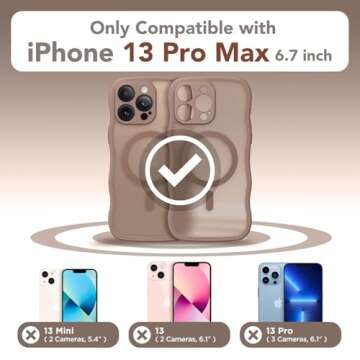 CAPRARO Cute iPhone 13 Pro Max Case - Stylish & Protective