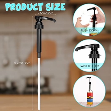 Zopeal 8 Syrup Pumps for Easy Coffee Syrup Dispensing