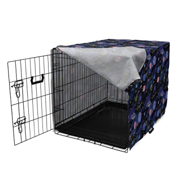 Ambesonne Galaxy Dog Crate Cover for Large Dogs, Stylish and Durable