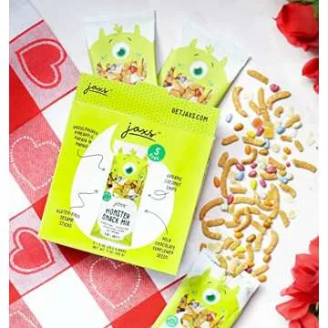 Jax's Monster Mix (Original, 30 Pack of 1 oz Pouches) Peanut Free Gluten Free All Natural Snack Mix - Great Tasting On-The-Go Snack, Made in the USA
