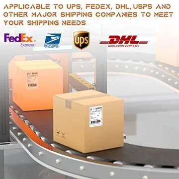 MFLABEL Fanfold 4" x 6" Direct Thermal Labels White Perforated Shipping Labels (100 Labels)