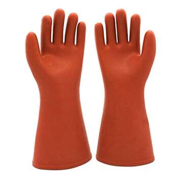 ShuangAn Electrical Insulated Rubber Gloves Electrician 12KV High Voltage Safety Protective Work Gloves Insulating for Lineman Man Woman