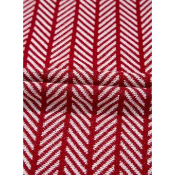 Dokotoo Women's Summer Tops Casual Striped Sweater 2025 Spring Trendy Short Sleeve V Neck Knit Blouses for Women Lightweight Color Block Pullover Shirts Top with Pocket Red Small