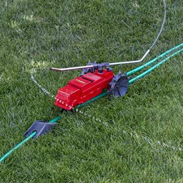 Melnor 4501 Traveling Sprinkler Lawn Rescue-13,500 sq. ft. Coverage Variable Speed Control with Adjustable Spray Arms, 10 x 17.63 x 8 inches