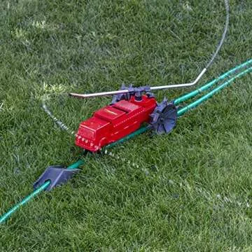 Melnor 4501 Traveling Sprinkler Lawn Rescue-13,500 sq. ft. Coverage Variable Speed Control with Adjustable Spray Arms, 10 x 17.63 x 8 inches