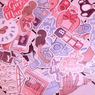 ALOHA SUN Ready to Pop Stickers for Girl or Boy Planner Scrapbook Journal | Pregnancy and Baby Shower Stickers for Calendars | Newborn-Themed Decals for Party Favors Gifts(46 pcs)