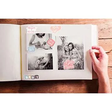 ALOHA SUN Ready to Pop Stickers for Girl or Boy Planner Scrapbook Journal | Pregnancy and Baby Shower Stickers for Calendars | Newborn-Themed Decals for Party Favors Gifts(46 pcs)