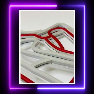 Stylish Blue Sneakers Neon Sign for Home Decor