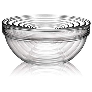 Luminarc Stackable Bowl Set: Versatile 10-Piece Glass Set