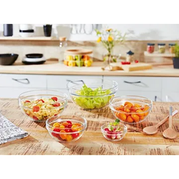 Luminarc Stackable Bowl Set: Versatile 10-Piece Glass Set