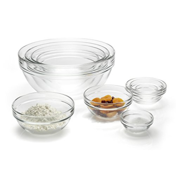 Luminarc Stackable Bowl Set: Versatile 10-Piece Glass Set