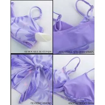 GRACE KARIN Tween Long Sleeve Swimsuit with Pants