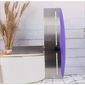 12-Inch Stainless Steel Cake Scraper for Perfect Edges