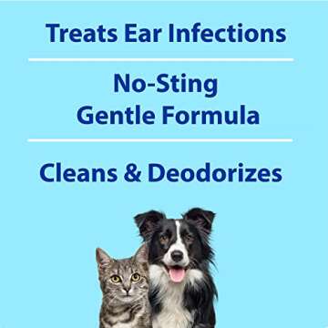 BEXLEY LABS Curaseb Dog Ear Infection Treatment Solution – Soothes Itchy & Inflamed Ears – Cleans Debris and Buildup - 12oz