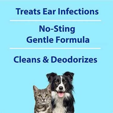 BEXLEY LABS Curaseb Dog Ear Infection Treatment Solution – Soothes Itchy & Inflamed Ears – Cleans Debris and Buildup - 12oz