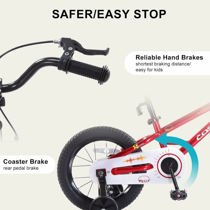 Kids Bike for Ages 3-8 with Training Wheels, 12-16 Inch