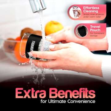 Vinvoli Deluxe Red Wine Aerator Decanter - Unique Three-Stage Aeration, Sediment Filter, No-Drip Stand - Quality and Convenience for Wine Lovers and Sommeliers