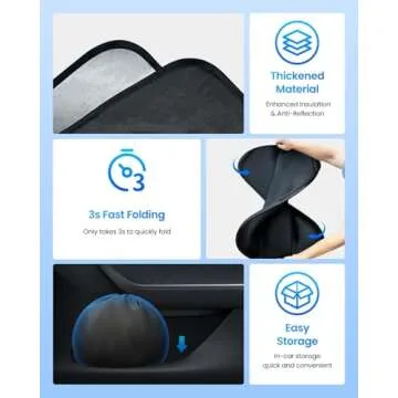 REEVAA 2025 Tesla Model Y Sunshade - Ultimate UV Protection