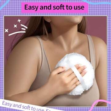 Gootaimi 6 Inch Body Powder Puff for Flawless Application
