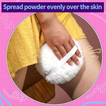 Gootaimi 6 Inch Body Powder Puff for Flawless Application