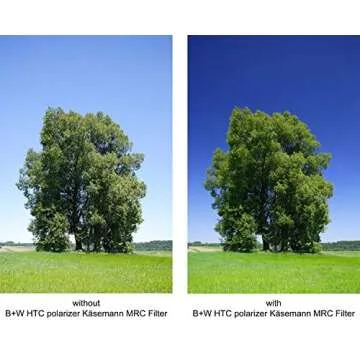 B + W Circular Polarizer Kaesemann - Xtra Slim Mount (XS-PRO), HTC, 16 Layers Multi-Resistant and Nano Coating, Photography Filter, 72 mm