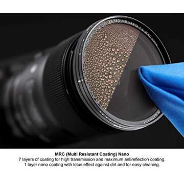 B + W Circular Polarizer Kaesemann - Xtra Slim Mount (XS-PRO), HTC, 16 Layers Multi-Resistant and Nano Coating, Photography Filter, 72 mm