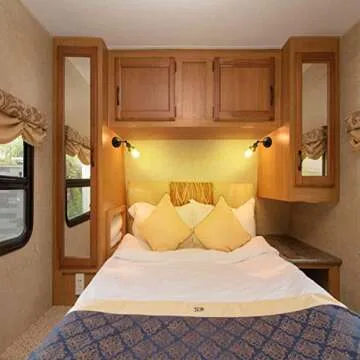 Maichis 12V LED RV Wall Sconce Light Fixture with ON/Off Switch, RV LED Bedside Reading Lamp with E2...