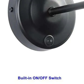 Maichis 12V LED RV Wall Sconce with Switch & Bulb