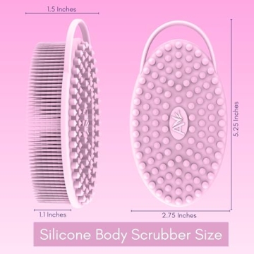Avilana Silicone Body Scrubber – Gentle, Eco-Friendly Shower Essential