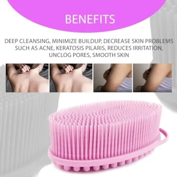 Avilana Silicone Body Scrubber – Gentle, Eco-Friendly Shower Essential