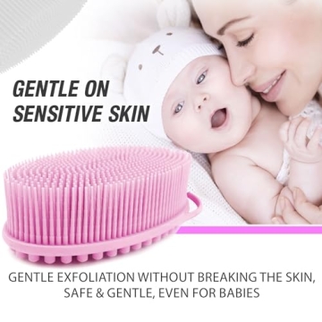 Avilana Silicone Body Scrubber – Gentle, Eco-Friendly Shower Essential