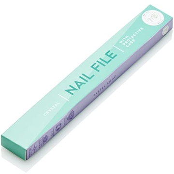 Malva Belle Best Crystal Glass Nail File for Women - Nail File & Travel Case - Nail File Set - Heavy Duty Nail File for Natural Nails, Gel - Professional Nail Shaper – Nail Essentials - Lilac 2mm