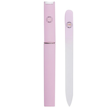 Malva Belle Best Crystal Glass Nail File for Women - Nail File & Travel Case - Nail File Set - Heavy Duty Nail File for Natural Nails, Gel - Professional Nail Shaper – Nail Essentials - Lilac 2mm