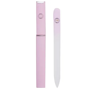 Malva Belle Best Crystal Glass Nail File for Women - Nail File & Travel Case - Nail File Set - Heavy Duty Nail File for Natural Nails, Gel - Professional Nail Shaper – Nail Essentials - Lilac 2mm