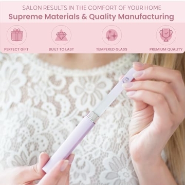 Malva Belle Best Crystal Glass Nail File for Women - Nail File & Travel Case - Nail File Set - Heavy Duty Nail File for Natural Nails, Gel - Professional Nail Shaper – Nail Essentials - Lilac 2mm