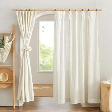 DHYLRICHER 60 Pieces Metal Drapery Curtain Rings Curtain Hanging Rings and 60 Pieces Metal Curtain Drapery Pin Hooks for Window Curtain, Door Curtain and Shower Curtain (Black)