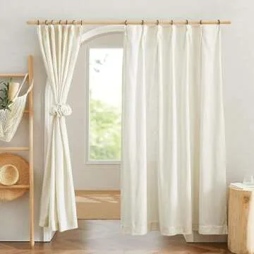 DHYLRICHER 60 Pieces Metal Drapery Curtain Rings Curtain Hanging Rings and 60 Pieces Metal Curtain Drapery Pin Hooks for Window Curtain, Door Curtain and Shower Curtain (Black)