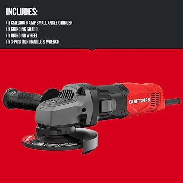 CRAFTSMAN 4-1/2 Inch 6 Amp Angle Grinder 12000 RPM