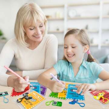 Valentines Day Cards Gifts for Kids Classroom, 24 Pack Video Game Keychains with School Exchange Cards for Boys Girls, Non Candy Valentine Class Party Favors Prizes Treats for Preschool Toddlers