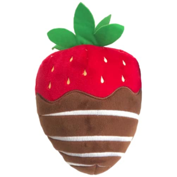 Huxley & Kent for Dogs | Chocolate Strawberry (Large) | Valentine's Day Funny Dog Toy | Power Plush ...