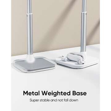 narmle Cell Phone Stand, Height Adjustable Phone Stand for Desk, Desktop Phone Holder Cradle Compatible with iPhone, Pro Max, Galaxy, and All Mobile Phones up to 10 inches