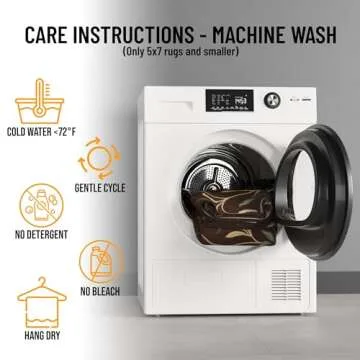 Machine Washable Leaves Design Non-Slip Rubberback 2x5 Traditional Runner Rug for Hallway, Kitchen, Bedroom, Entryway, 20" x 59", Brown