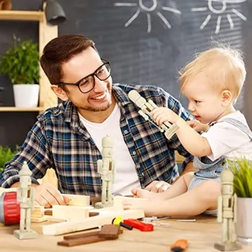 ABOOFAN DIY Christmas Wooden Nutcracker Figurines