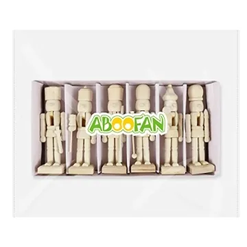 ABOOFAN DIY Christmas Wooden Nutcracker Figurines